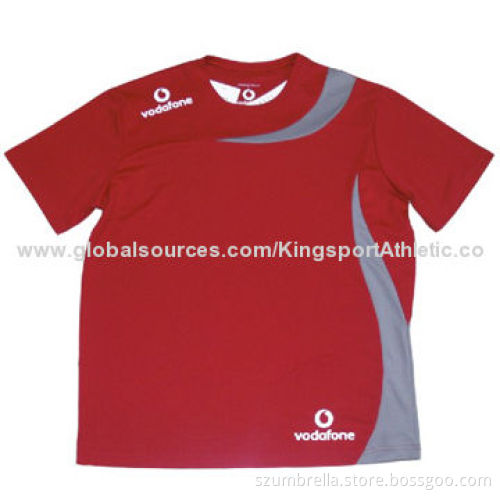 Men's round-neck T-shirts, made of polyesterNew